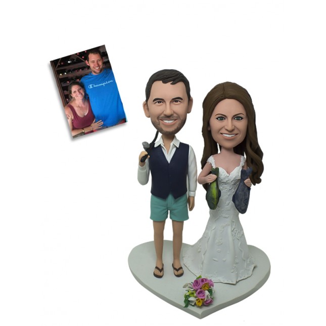 Custom Handmade Creative Gifts for Parents - Personalized Bobblehead Based on Photo
