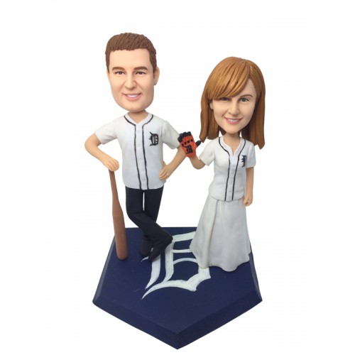 Baseball Couple Bobblehead