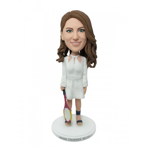 Badminton Woman Bobblehead