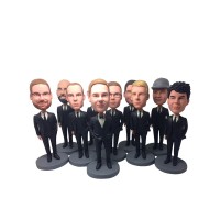 Special Gift for Task Group - Handmade Polymer Clay Bobbleheads Based on Photo and Ideas - Custom Bobble Head Dolls
