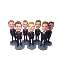 Handmade Personalized Bobbleheads - Custom Bobble Head Dolls for Team and Group - Polymer Clay Office Bobbleheads