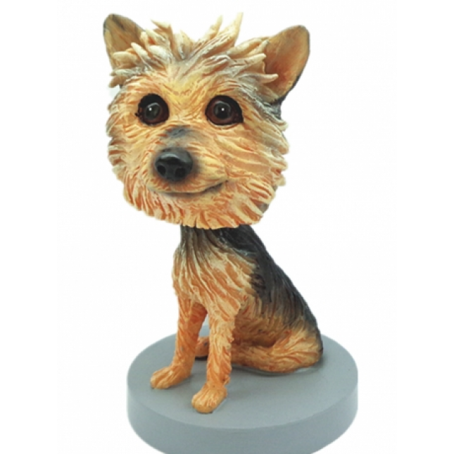 Custom Youkshire Terrier Dog Bobblehead 
