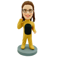 Funny Cosplay Bear Girl Custom Personalized Bobblehead - Handmade Polymer Clay Bobble Head Dolls Based on Photo and Ideas Funny Cosplay Bear Girl Custom Personalized Bobblehead - Handmade Polymer Clay Bobble Head Dolls Based on Photo and Ideas