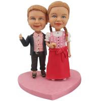 Brother and Sister - Custom Personalized Bobbleheads - Special Gift for Children - Based on Photo and Ideas