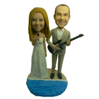 Custom Guitar Wedding Bobbleheads_x000D_