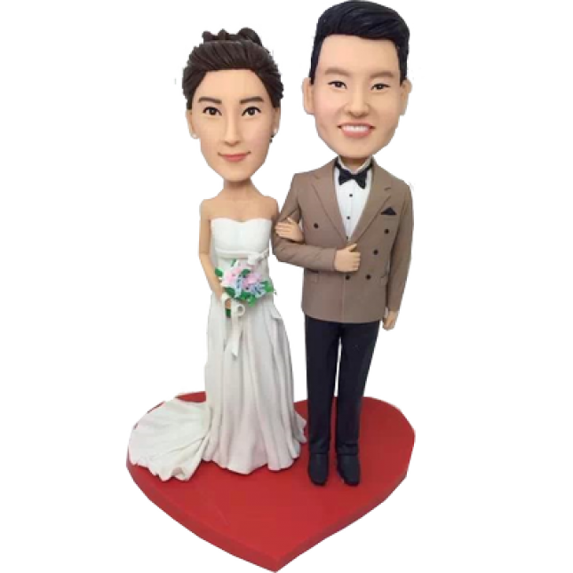 Create Your Own Happy Newlyweds Bobbleheads