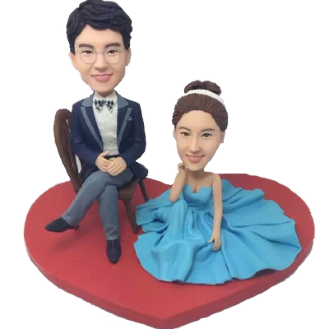 Custom Lovely Couple Wedding Bobbles