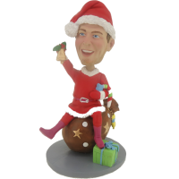 Custom Chrismas Man Bobblehead - Funny Personalized Chrismas Gift - Customized Bobble Head Base on Photo and Ideas