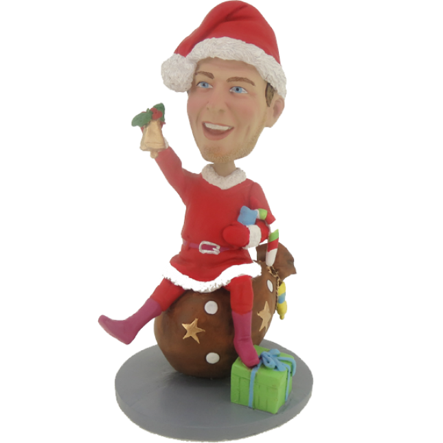 Custom Chrismas Man Bobblehead - Funny Personalized Chrismas Gift - Customized Bobble Head Base on Photo and Ideas