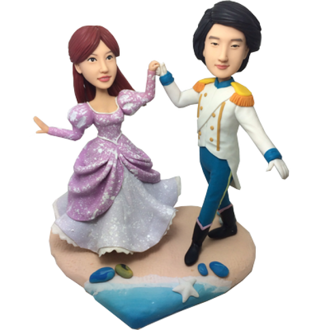 Custom Prince and Priceness Bobbleheads 